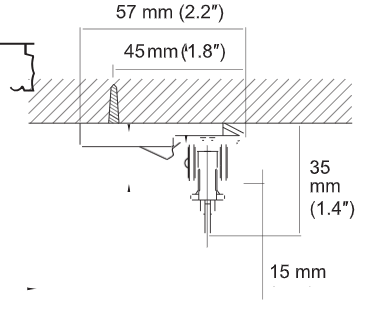 Ceiling Single Bracket